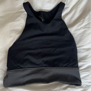 Lululemon sleeveless top - black & charcoal - 4 - $30